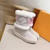 2023 Designer Snowdrop Flat Ankle Boots Wool Lining Rubber Outsole Casual Suede Street Style Plain Leather Martin Winter Booties Sneakers Size 35-41