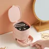 Storage Boxes 4 Floor Rotating Jewelry Box Earrings Ring Container For Small Things Of Organizer Multifunctional