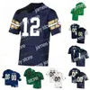 College Football Nik1 Fighting Irish Football Jersey NCAA College 2021 Shamrock Series 87 Michael Mayer 24 Tremble 6 Jeremiah Owusu-Koramoah 83 Chase