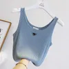 Women's Sweaters popular Short Knit Tank Camis Top Sleeveless T-Shirt Fabric Super Comfortable Material Womens T Shirts Woman Vests Summer Tanks 02LR