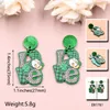 2023 Ohrringe für Frauen, Feiertags-Acryl-Ohrstecker, Weihnachten, Valentinstag, St. Patrick's Day, Feiertags-Ohrringe