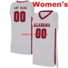 CUSTOM NCAA College Alabama Crimson Tide Basketball Jersey 13 Jahvon Quinerly 15 Tyler Barnes 2 BRUNER 2 Sexton 2 Kira Lewis Jr. Stit personnalisé