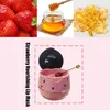 Natural Lip Balm Honey Pot Strawberry Propolis Moisturizing Hydrating Prevention Dry and Cracked Lip Scrubs Exfoliator