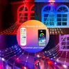 Strings Smart LED String Lights Bluetooth App Control Remote Fairy Garland para Janela de Árvore de Natal Decoração Navidad Decoração