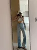 Women's Pants Gradient Color Jeans For Women Summer Casual Streetwear Staight Wide Leg Denim Lady Chic Long Loose Trousers