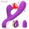 Skönhetsartiklar kraftfull sucker oral dildo vibrator för kvinnor penis klitor klitoris vakuum stimulator kvinnlig onani sexiga leksaker varor för vuxna