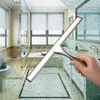 NEW ALLANHU Raclette de douche polyvalente pour portes de douche Fenêtre de salle de bain et verre de voiture - Acier inoxydable RRA913
