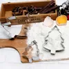 Bakvormen 3 stuks kerstboom koekje snijder set sneeuwpop vormen snijders een peperkoekjongen snoep metaal
