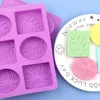 Craft Tools Round en Square Silicone Soap Mold wordt gebruikt om tafelvorm te maken voor 3D -mallen zepen Badbombom maken Kit