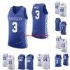 Custom NCAA College Kentucky Wildcats Basketball Jersey 3 Hamidou Diallo 3 Tyrese Maxey 32 Wenyen Gabriel 33 Ben 4 Nick Richards Custom Stit