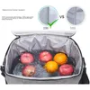 Förvaringspåsar 15L Portable Anti-Leakage Lunch Bag Thermal Isolated Cooler Picnic Food Shoulder Box Tote Handväska