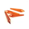 Chandelier Crystal Orange Red 30pieces 60mm Icicle Prism Drop Shape Parts Pendants For Home/Wedding Lamp Decor