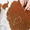 Bakning mögel cookiemolds elefantmold fondant diy julkakar metall kex mögel choklad godis kaka djur press tvål ring