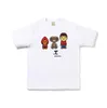 Designer Bape T Shirt Bapesta Męskie koszulki Bape Bape Kąpiel Ape x Anime T-shirt Bape Baby Milo COLLAB Koszulka Anime Kaźnie Kąpie się małpa