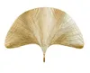 Wall Lamps Light Luxury Full Copper Ginkgo Leaf Decoration Retro Lamp American Style Living Room Aisle Fan-shaped Bedside