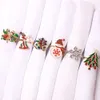 Cross border Christmas decoration Elk style variety napkin ring hotel table decoration RRA924