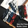 Marque qualité 25x17mm rouge bleu noir gris camo camoflag Silicone pour ceinture pour bracelet Big Bang bracelet de montre logo on1272d