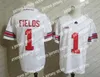 American College Football Wear Ohio State Buckeyes #1 Braxton Miller 5 12 Denzel Ward 4 Curtis Samuel 6 Sam Hubbard 13 Eli Apple White Red