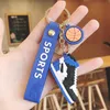 Ber￶mda design Mini Basketball Shoes Keychains Stereoskopisk modell Byggblock 6 F￤rger PVC Keychain Pendant Cartoon Ryggs￤ck H￤ngande ornament