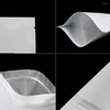 Enrolamento de presentes 100pcs folhas de alumínio branco fosco de alumínio