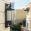 Lámpara de pared al aire libre chino pasillo luz impermeable puerta patio colgante villa led antiguo balcón