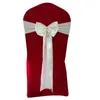 Hotel Wedding Birthday Chair Covers Sash Bands Chiars cover bow Decoration RRC794