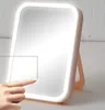 L'ultimo specchio cosmetico illuminato 18X13CM Specchio portatile pieghevole da tavolo molte opzioni di colore supportano il logo personalizzato