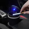 Ny bilbil AshTray 2 i 1 LED Cigarette Smoke Automotive Multifunktion Dålig passform för BMW