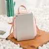 Storage Boxes Ly Women Mini Backpack Girls School Bags Plush PU Leather Cute Animal Ear Backpacks Elegant Everyday Purse For