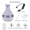 Aroma Diffuser Essenti￫le olie Ultrasone lucht USB -bevochtiger Zuiveringsmiddel Houtkorrelvorm 7 Kleuren Veranderend LED -Lichten Zee VERZENDING RRC818