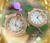 Çift Roman Dial Saat 38mm 33mm Moda Kristal Elmaslar Yüzük Erkek Kadınlar Gerçek Deri Kemer Kuvars Çekirdek Bayanlar Gül Altın Lüks Popüler Bilek saati Noel Hediyesi