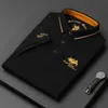 2023 Homme T-shirts Polo À Manches Courtes Broderie Coton Mode Hommes Vêtements Casual Hommes T-shirts 100% coton 4XL 3XL