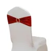 Housse de chaise élastique pour banquet d'hôtel, célébration de mariage, ceintures, bandage bronzant, nœud décoratif à l'arrière, fleur, RRC812