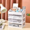 Förvaringslådor Desktop Box 2023 Drawer Plastic Cosmetics Jewelry Stationery Sundries Organizer