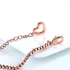 Urok Bracelets Cubic Zirkonia Micro Pave Bangles dla kobiet Rose Gold Kolor Kryształowa Biżuteria Mężczyźni i Bijouterie DWH172