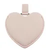 L'ultimo specchio cosmetico illuminato 7.5X6.9CM ha portato Love heart Specchio per trucco in acciaio inossidabile PU portatile molte opzioni di colore supporto per logo personalizzato