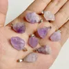 Colgante de piedra natural en bruto, gemas de ágata de cristal de cuarzo Mineral en bruto, colgantes aptos para collar Diy, pendientes, accesorios, bisutería