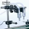 ZONESUN ZS-DPYT200L自動充填機水ミルク液体ボトルバイアルダブルヘッド付きコンベア付きダブルヘッド