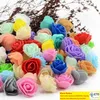 500PCSBag Mini PE Foam Rose Flower Head Artificial Flowers Handmade DIY Wedding Home Decoration Festive Party Supplies