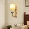 Wall Lamps Modern Lights Foyer Classic Lamp Bedside Porcelain For Bedroom Wand Fixtures Led Copper Sconce Living Room