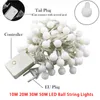 Strings 10/20/30/50M Outdoor LED Ball Light