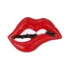 Brooches Red Lip Enamel Jewelry Women Men Party Banquet Daily Alloy Pins Hat Bag Dress Accessories Collar Ornaments Gifts