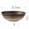 Dinnerware Sets 1pcs Ceramic Noodle Soup Salad Bowl MaFinishing Tableware Factory Wholesale