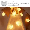 Strings Cartoon Smile Cloud LED Light String 10/20 Leds Fairy Battery For Children Room Home Wedding Christmas Party Decoration