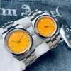 New Version Men Women Couple Watch Solid Stainless Steel Automatic Watches Mechanical Movement Self-Winding Male Wristwatch 7 Colo244U