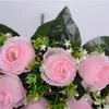 18 Köpfe künstliche Rosenblumen Bouquet Hochzeit Mittelstücke Home Office Jubiläum Blumen Dekoration Braut Blume Blume