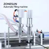 Zonesun ZS-DTYT2L Máquina automática de enchimento de líquido pneumático 2 cabeças de bebida de bebida de água pequena linha de produção