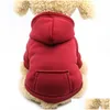 Costume de chien vêtements chiot manteau chaud tenue grand sweat à capuche Chihuahua livraison directe maison jardin fournitures pour animaux de compagnie RRC809