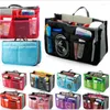 Sacos de armazenamento organizador colorido Bolsa de inserção Mulheres Travel Bolsa Bolsa Bolsa Lady Makeup Cosmética Feminina