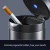 Новый светодиодный автомобиль Ashtray High Flame Saturant Auto Ashtray Fireproof Material Q9QD